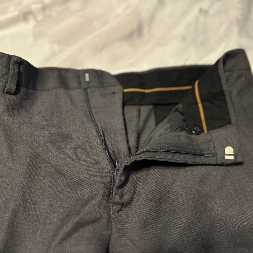 Men’s grey Like new dress pants. Joseph A Bank. 34x30 - Picture 8 of 13